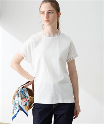 LE SOUK HOLIDAY メッシュテープスムースTシャツ【接触冷感・吸水速乾】_subthumb_5