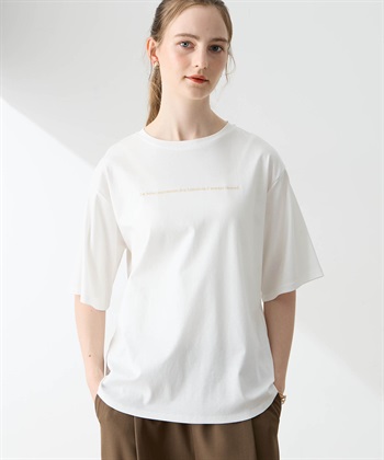 LE SOUK HOLIDAY ラウンドヘムバックプリントTシャツ【接触冷感・吸水速乾】_subthumb_1