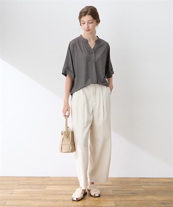 LE SOUK HOLIDAY リネンライクスラブスキッパープリントプルオーバー【接触冷感・UVカット】_subthumb_11