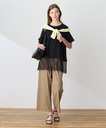 LE SOUK HOLIDAY 裾レースドッキングTシャツ【接触冷感】_subthumb_6
