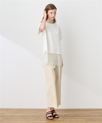 LE SOUK HOLIDAY 裾レースドッキングTシャツ【接触冷感】_subthumb_10