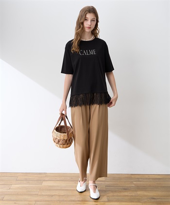 LE SOUK HOLIDAY レースドッキングプリントTシャツ【接触冷感・吸水速乾】_subthumb_5