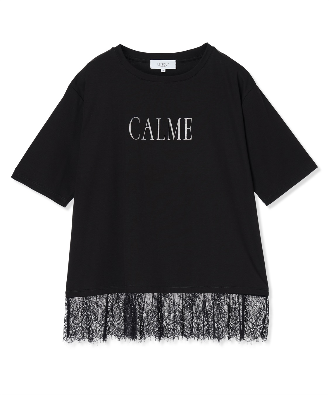 LE SOUK HOLIDAY レースドッキングプリントTシャツ【接触冷感・吸水速乾】_sub_15