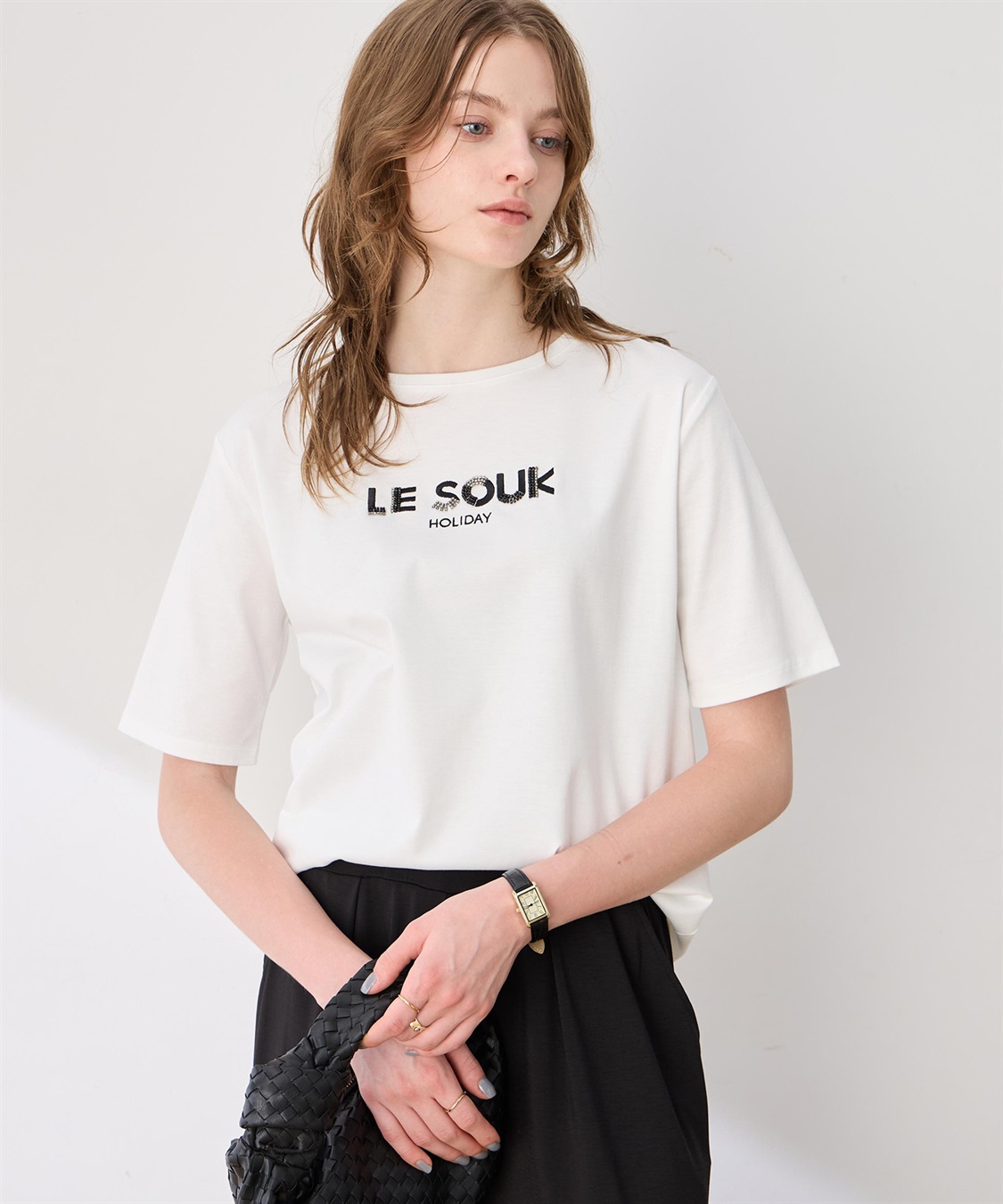 LE SOUK HOLIDAY ビーズ刺しゅうTシャツ【接触冷感・吸水速乾】_sub_5