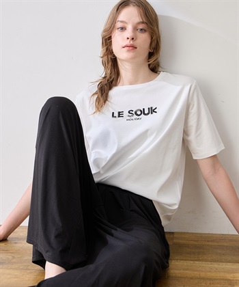 LE SOUK HOLIDAY ビーズ刺しゅうTシャツ【接触冷感・吸水速乾】_subthumb_7