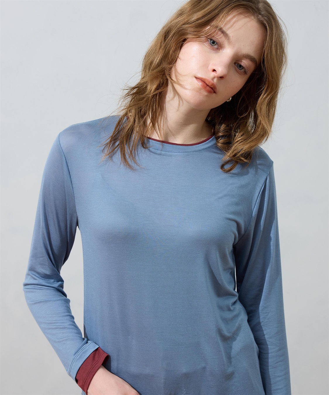 LE SOUK HOLIDAY レイヤード風クルーネックTシャツ_sub_13