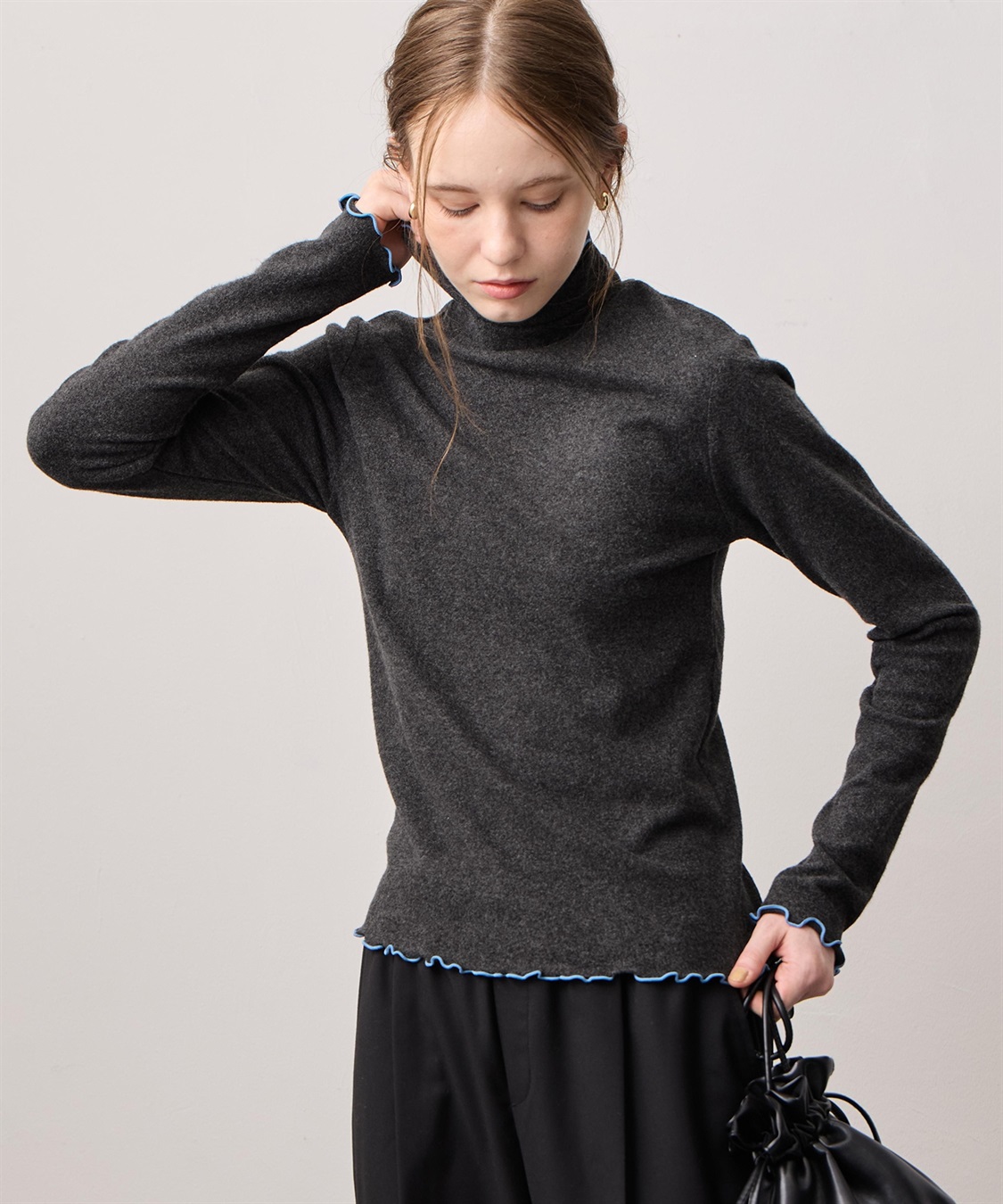 LE SOUK HOLIDAY メローハイネック起毛ロングTシャツ【吸湿発熱・ベーシックカラー】_sub_4