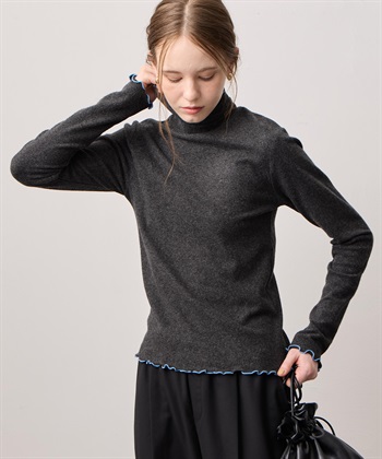 LE SOUK HOLIDAY メローハイネック起毛ロングTシャツ【吸湿発熱・ベーシックカラー】_subthumb_4