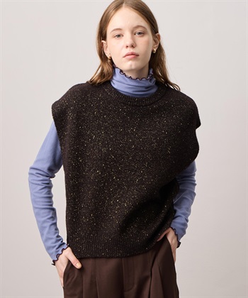 LE SOUK HOLIDAY メローハイネック起毛ロングTシャツ【吸湿発熱・アクセントカラー】_subthumb_5