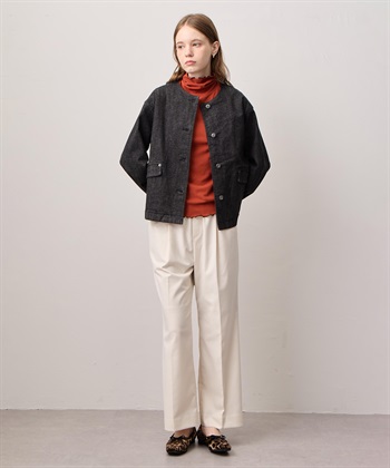 LE SOUK HOLIDAY メローハイネック起毛ロングTシャツ【吸湿発熱・アクセントカラー】_subthumb_10