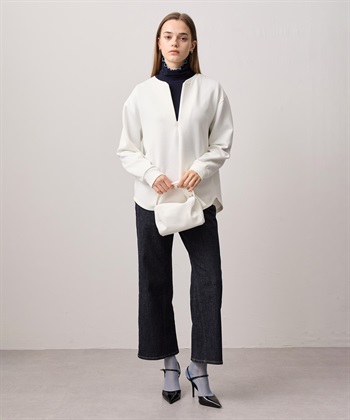 LE SOUK HOLIDAY メローハイネック起毛ロングTシャツ【吸湿発熱・アクセントカラー】_subthumb_14