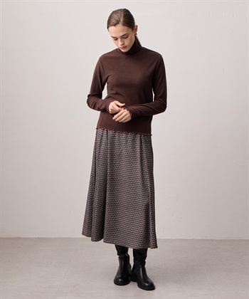 LE SOUK HOLIDAY メローハイネック起毛ロングTシャツ【吸湿発熱・アクセントカラー】_subthumb_19