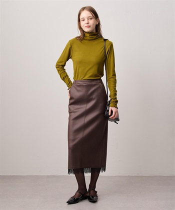 LE SOUK HOLIDAY メローハイネック起毛ロングTシャツ【吸湿発熱・アクセントカラー】_subthumb_25