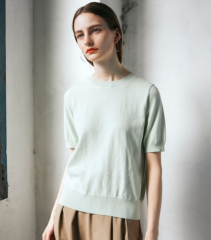 LE SOUK HOLIDAY 半袖ニットプルオーバー_sub_2