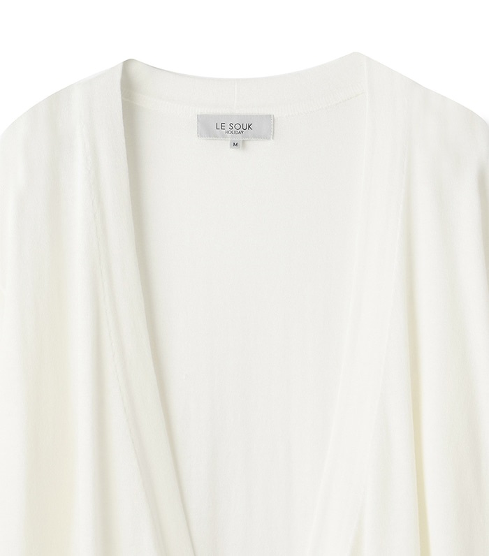 LE SOUK HOLIDAY ミドル丈ノーボタンカーデ_sub_7