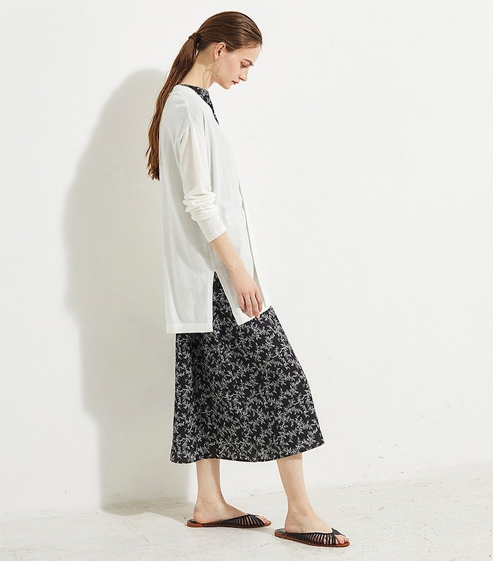 LE SOUK HOLIDAY ミドル丈ノーボタンカーデ_sub_10