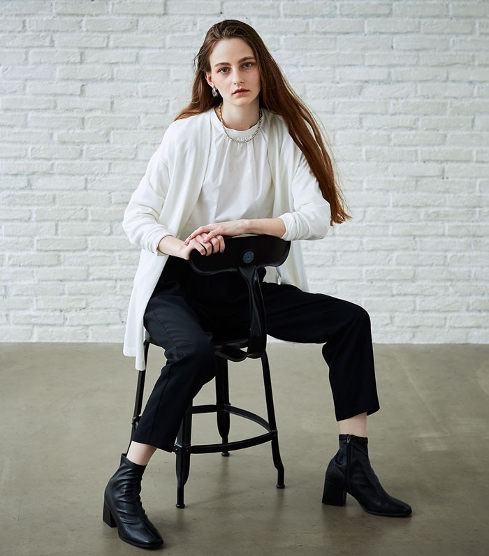 LE SOUK HOLIDAY ミドル丈ノーボタンカーデ_sub_12