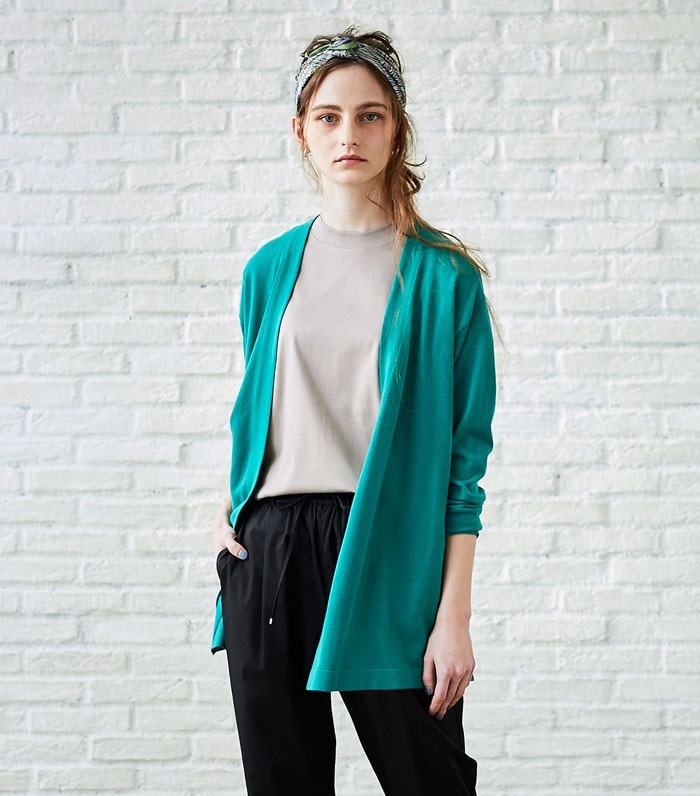 LE SOUK HOLIDAY ミドル丈ノーボタンカーデ_sub_13