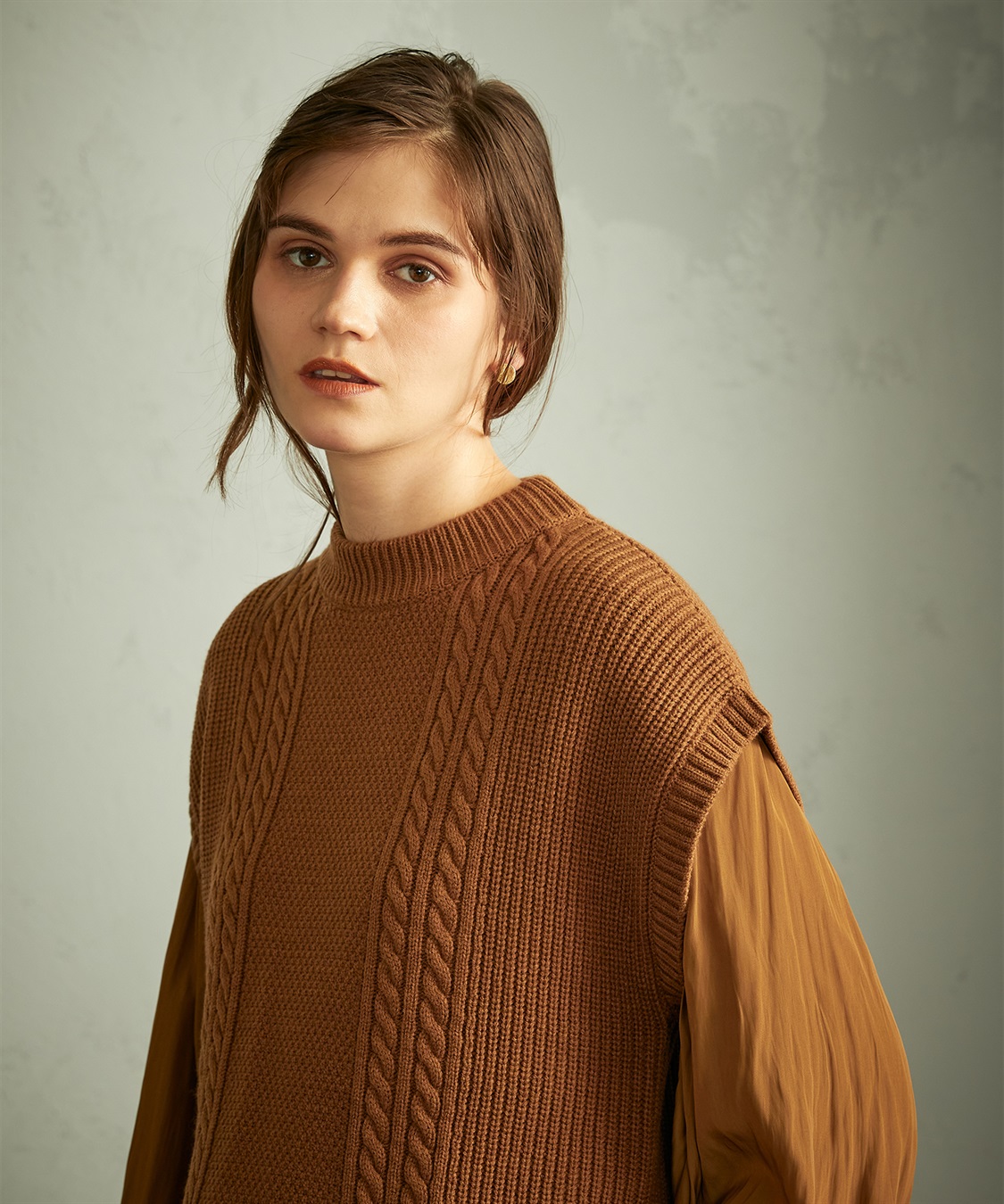 LE SOUK HOLIDAY ケーブルニットベスト_sub_2