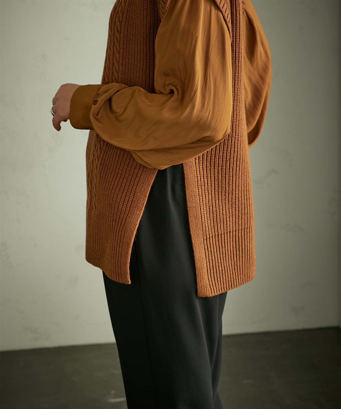 LE SOUK HOLIDAY ケーブルニットベスト_sub_4