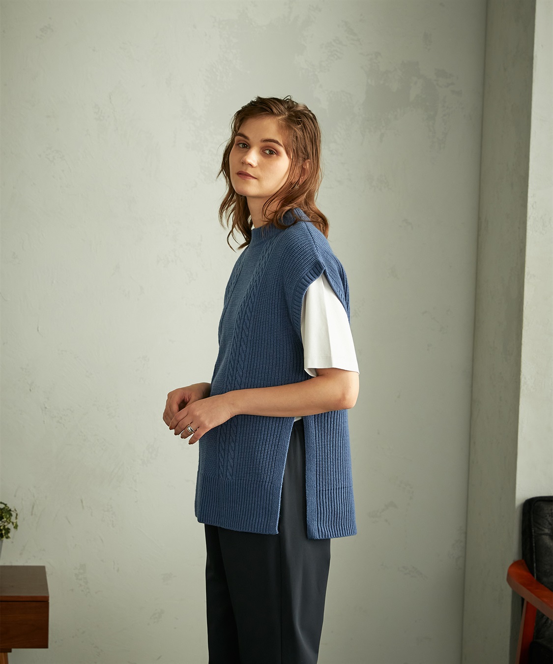 LE SOUK HOLIDAY ケーブルニットベスト_sub_7