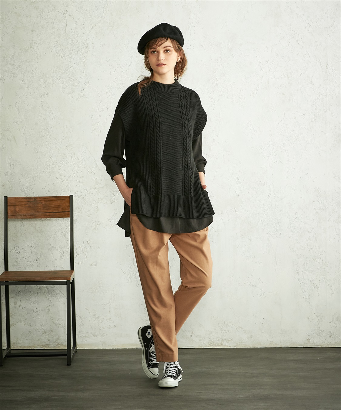 LE SOUK HOLIDAY ケーブルニットベスト_sub_9