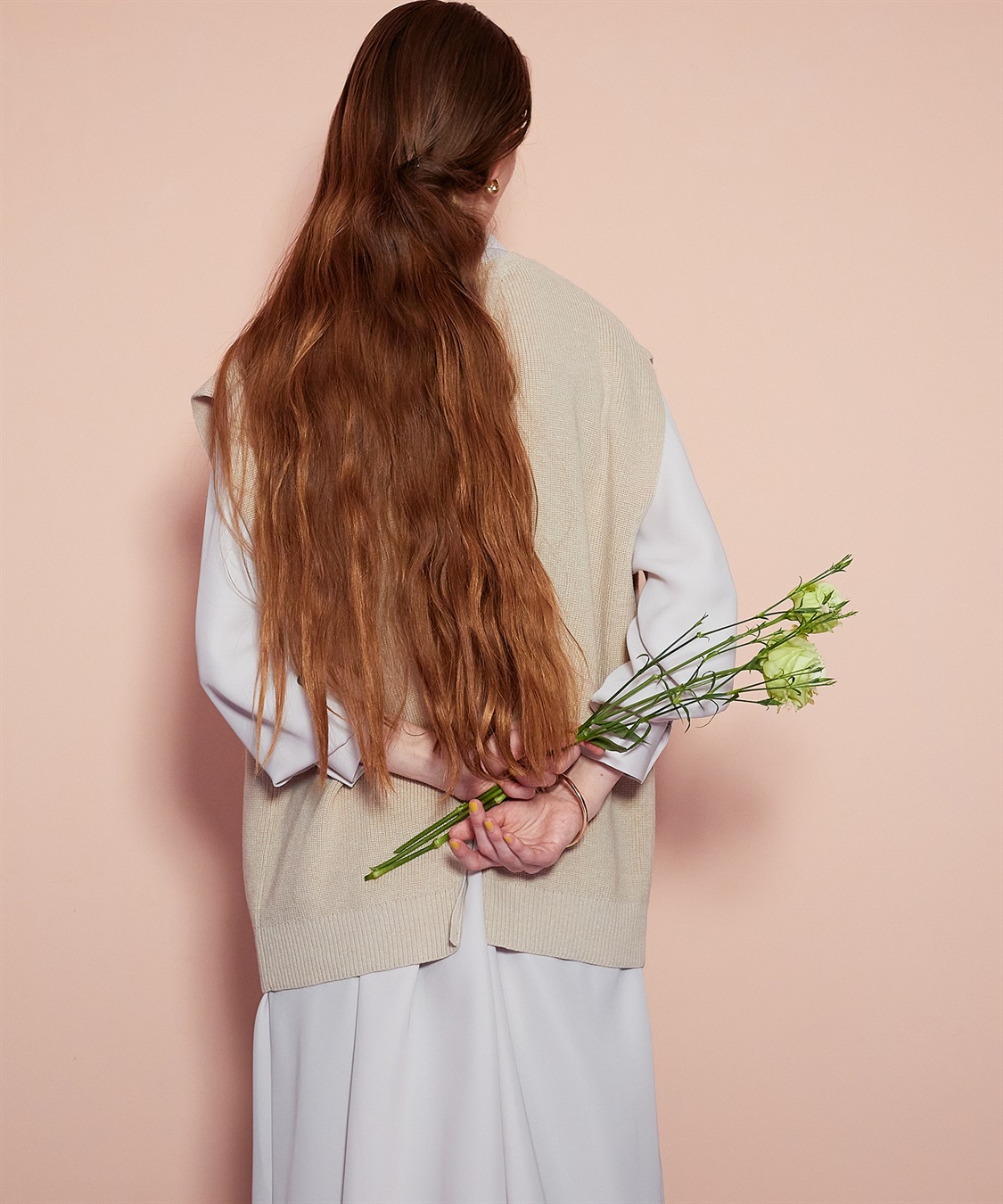 バックスリットニットベスト LE SOUK HOLIDAY｜クロスプラス公式通販サイト