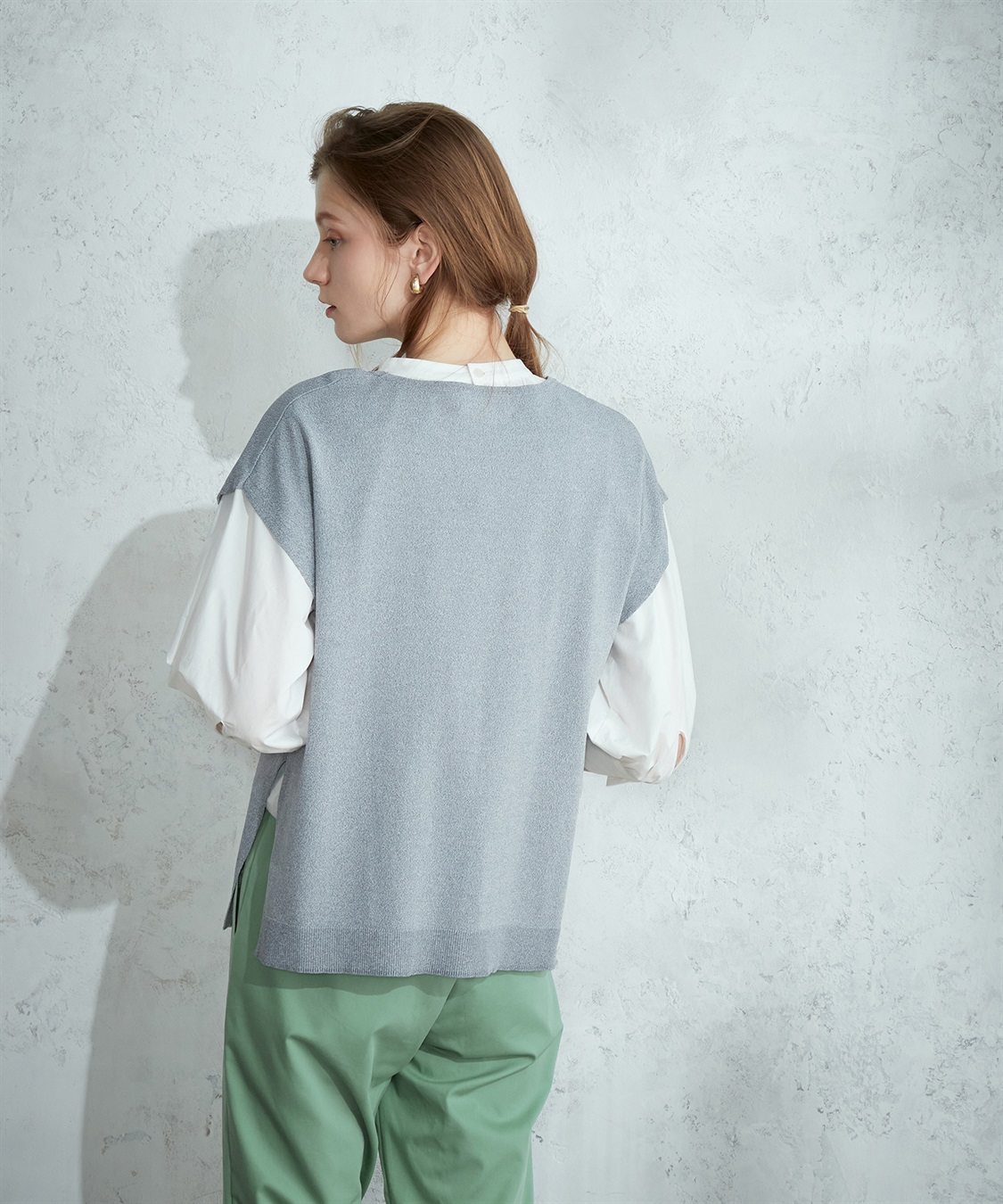 LE SOUK HOLIDAY クルーネック天竺ベスト_sub_3