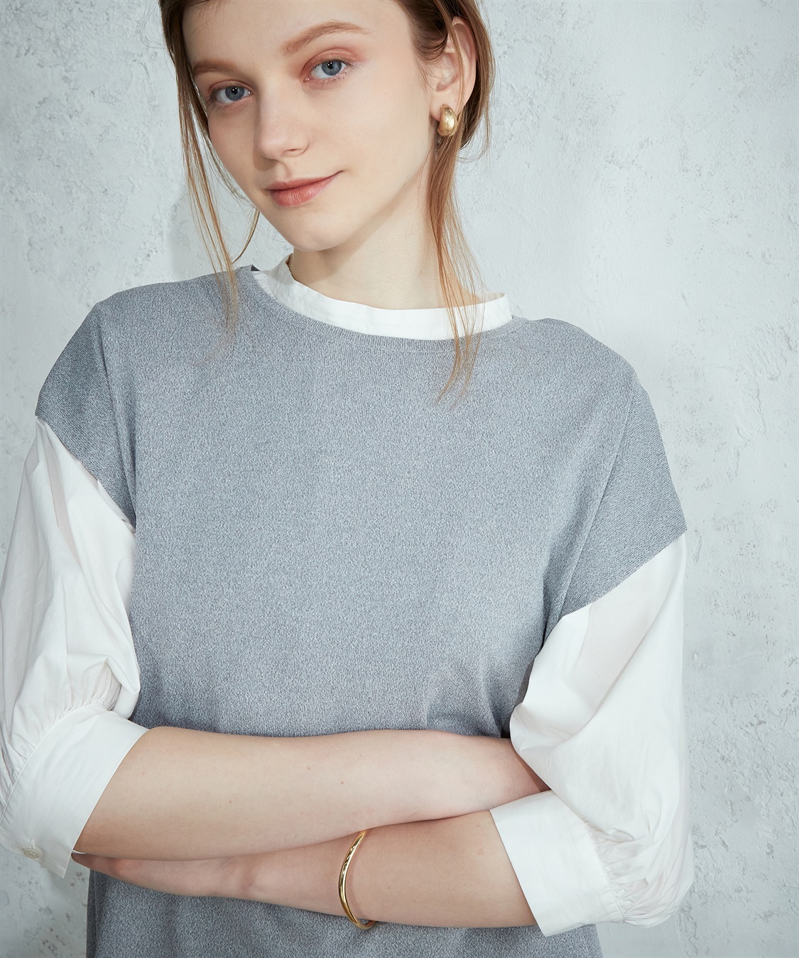 LE SOUK HOLIDAY クルーネック天竺ベスト_sub_5