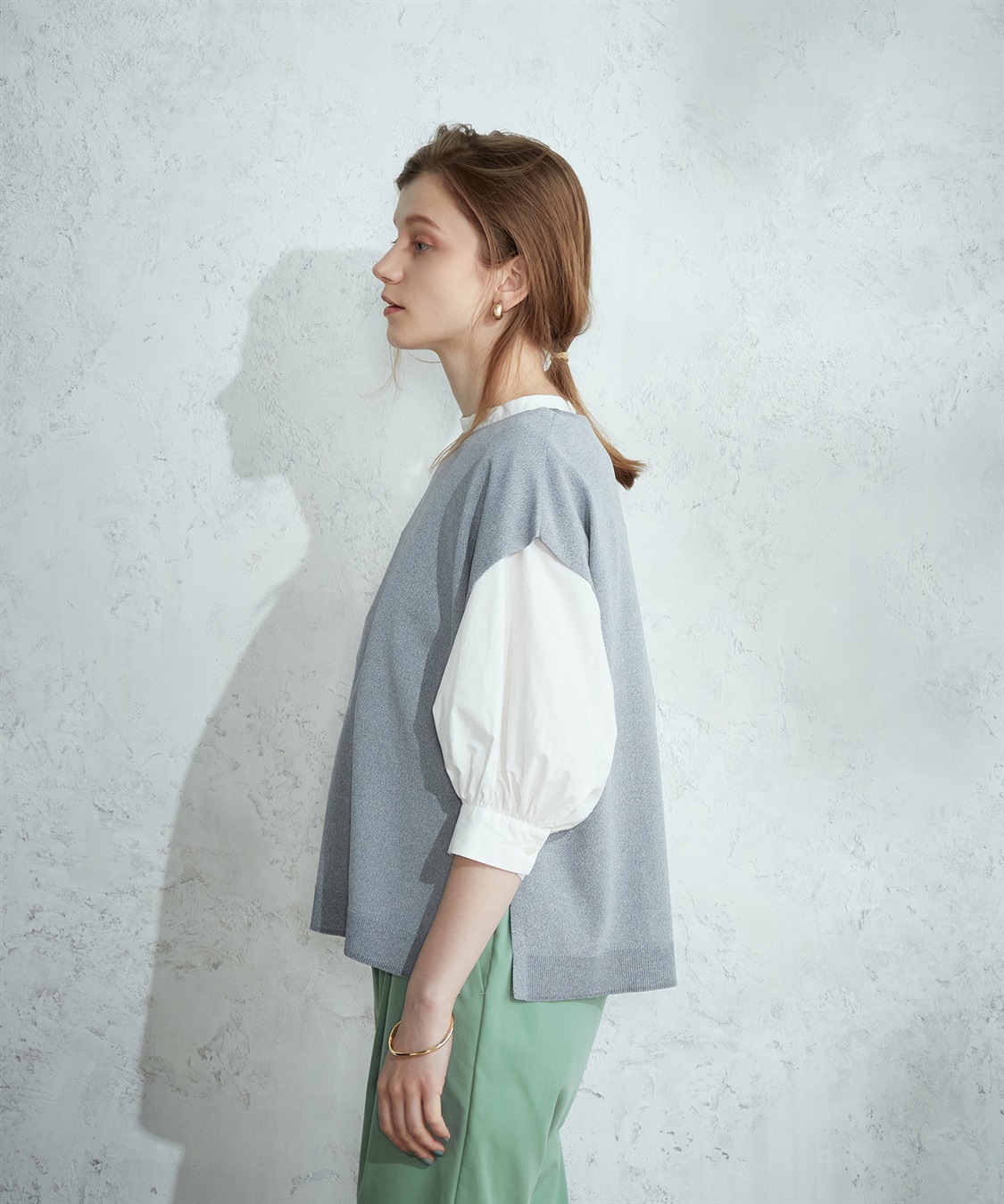 LE SOUK HOLIDAY クルーネック天竺ベスト_sub_7