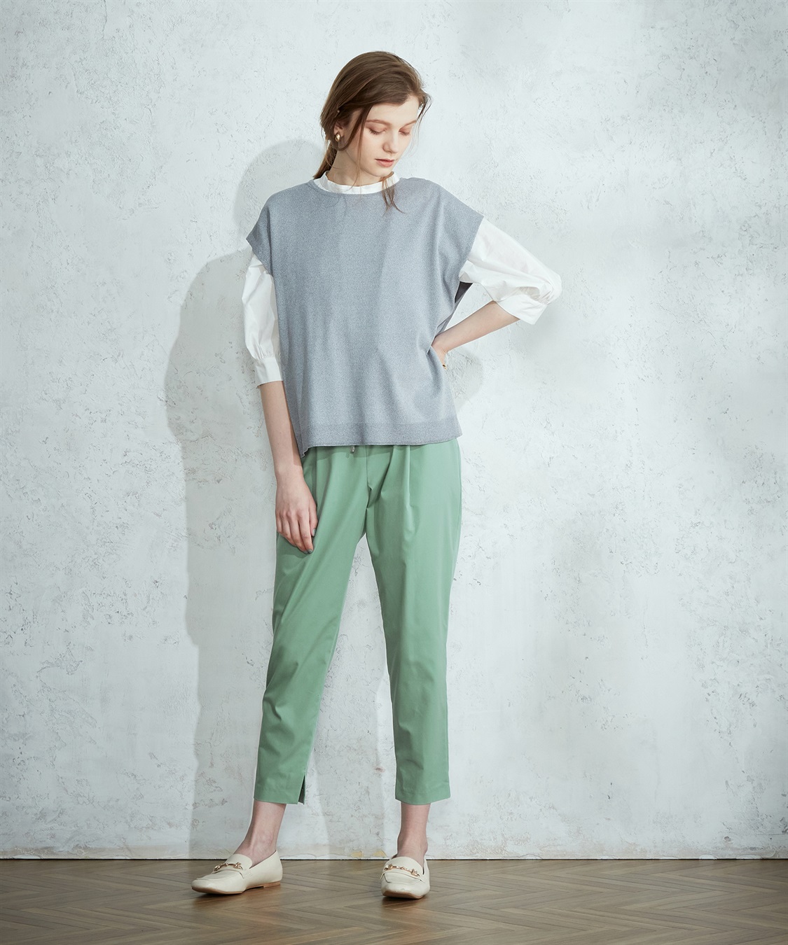 LE SOUK HOLIDAY クルーネック天竺ベスト_sub_8