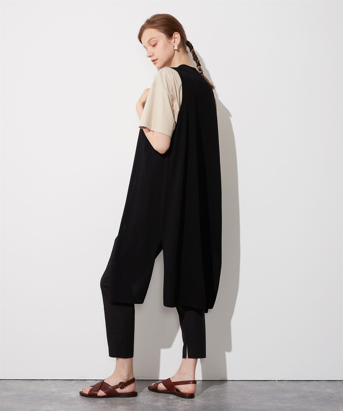 ニットロングジレ LE SOUK HOLIDAY｜クロスプラス公式通販サイト