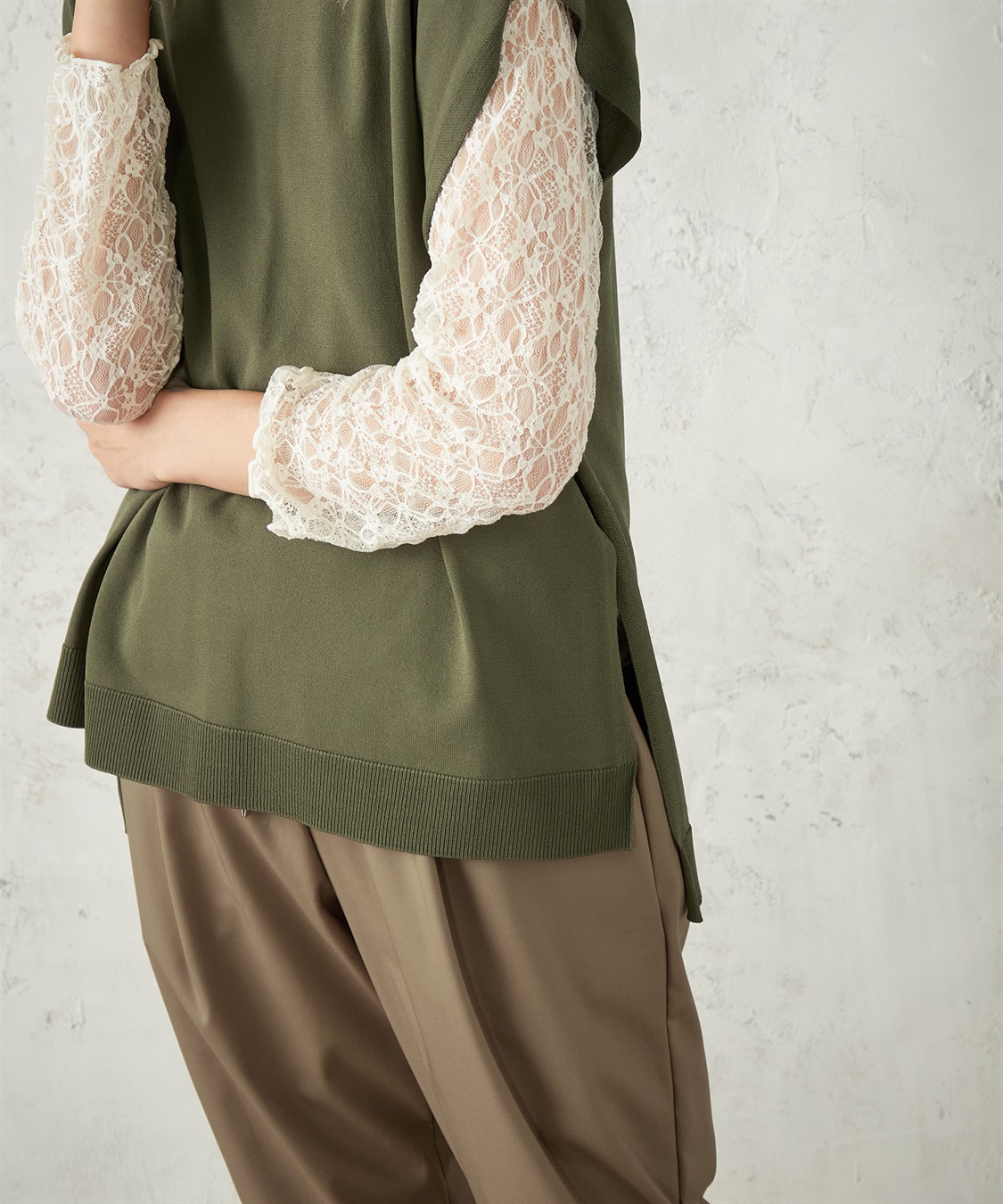 LE SOUK HOLIDAY ベルテッドニットベスト_sub_7