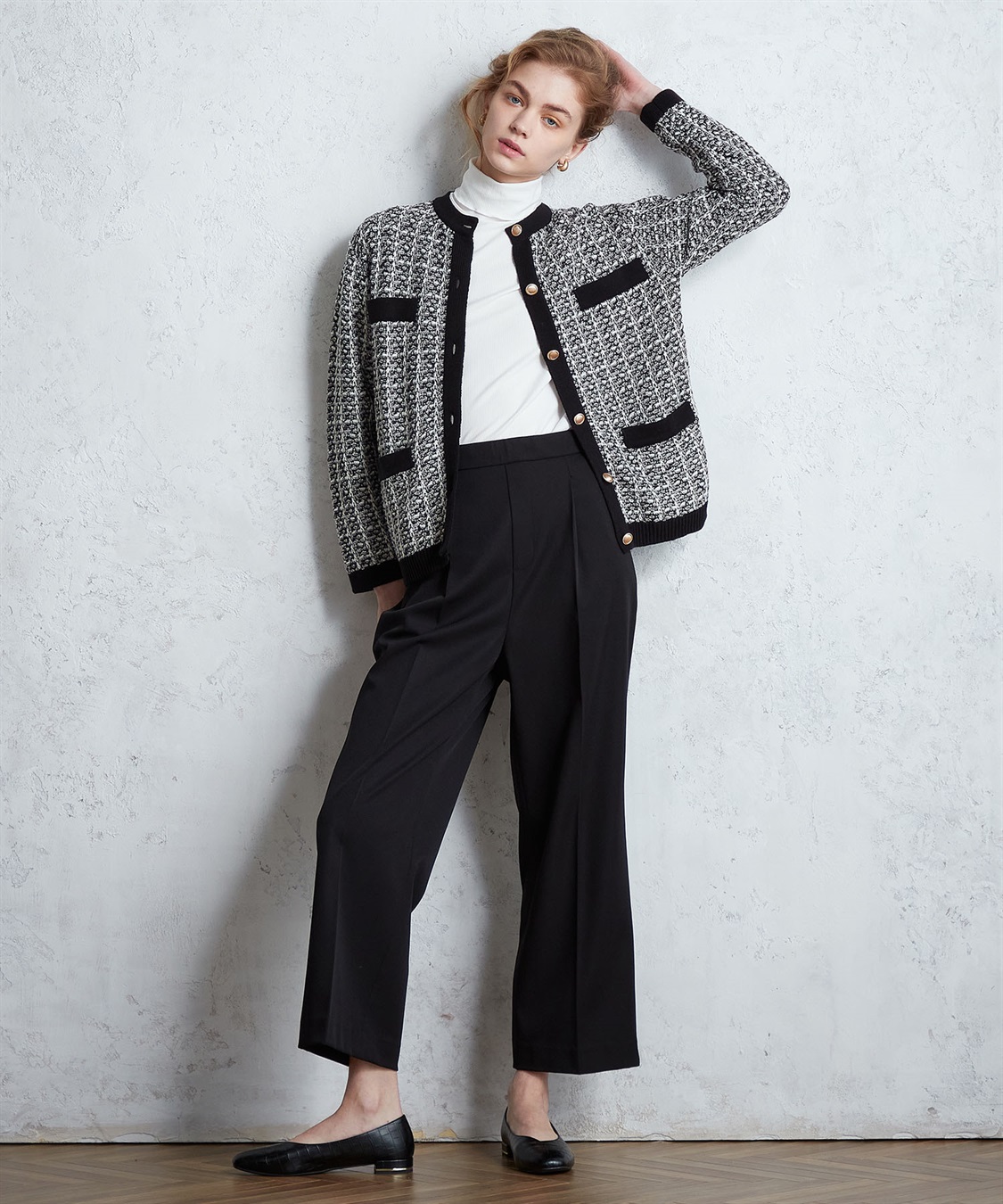 ツイードカーディガン LE SOUK HOLIDAY｜クロスプラス公式通販サイト