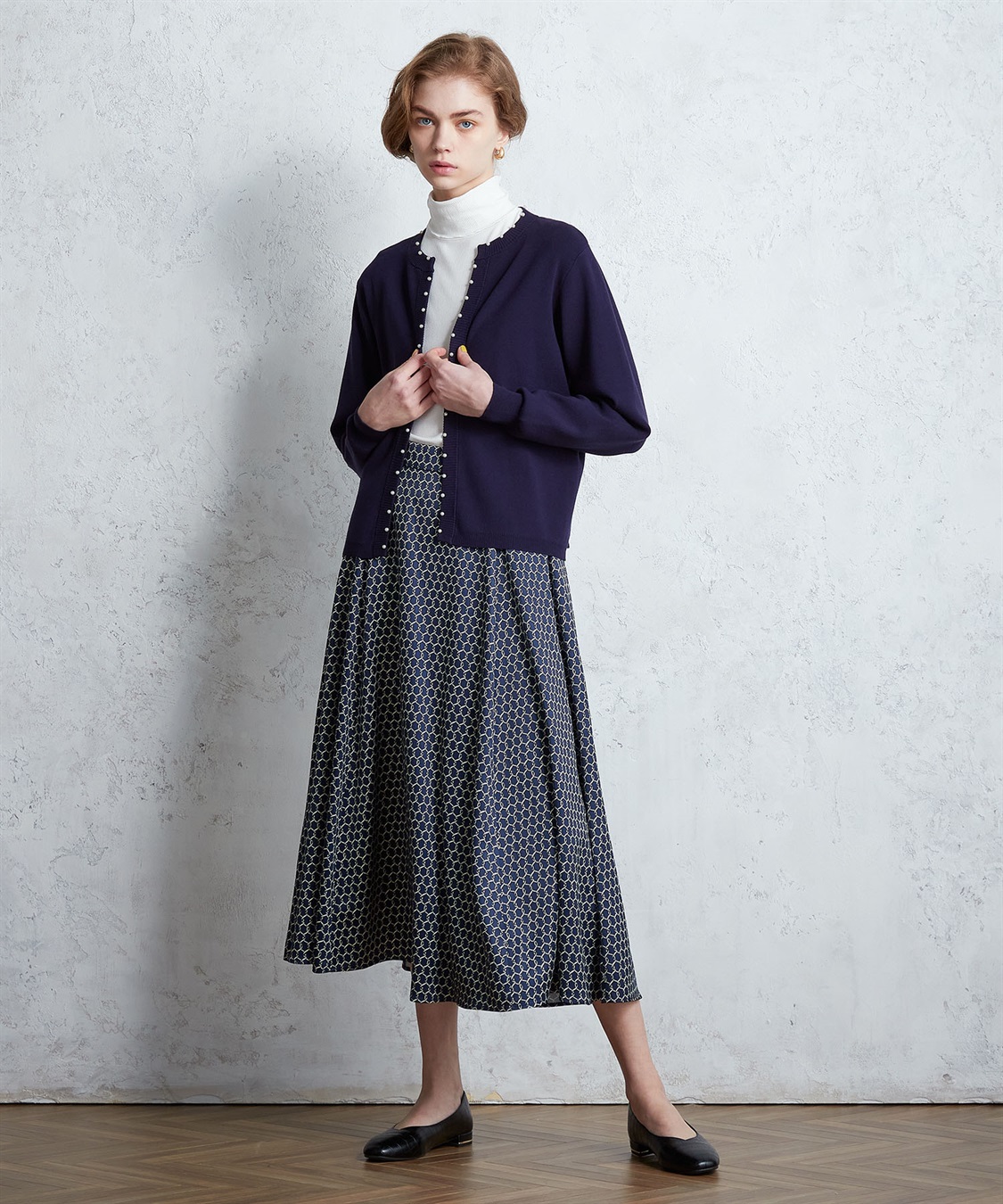 LE SOUK HOLIDAY パールアクセントニットカーディガン_sub_3