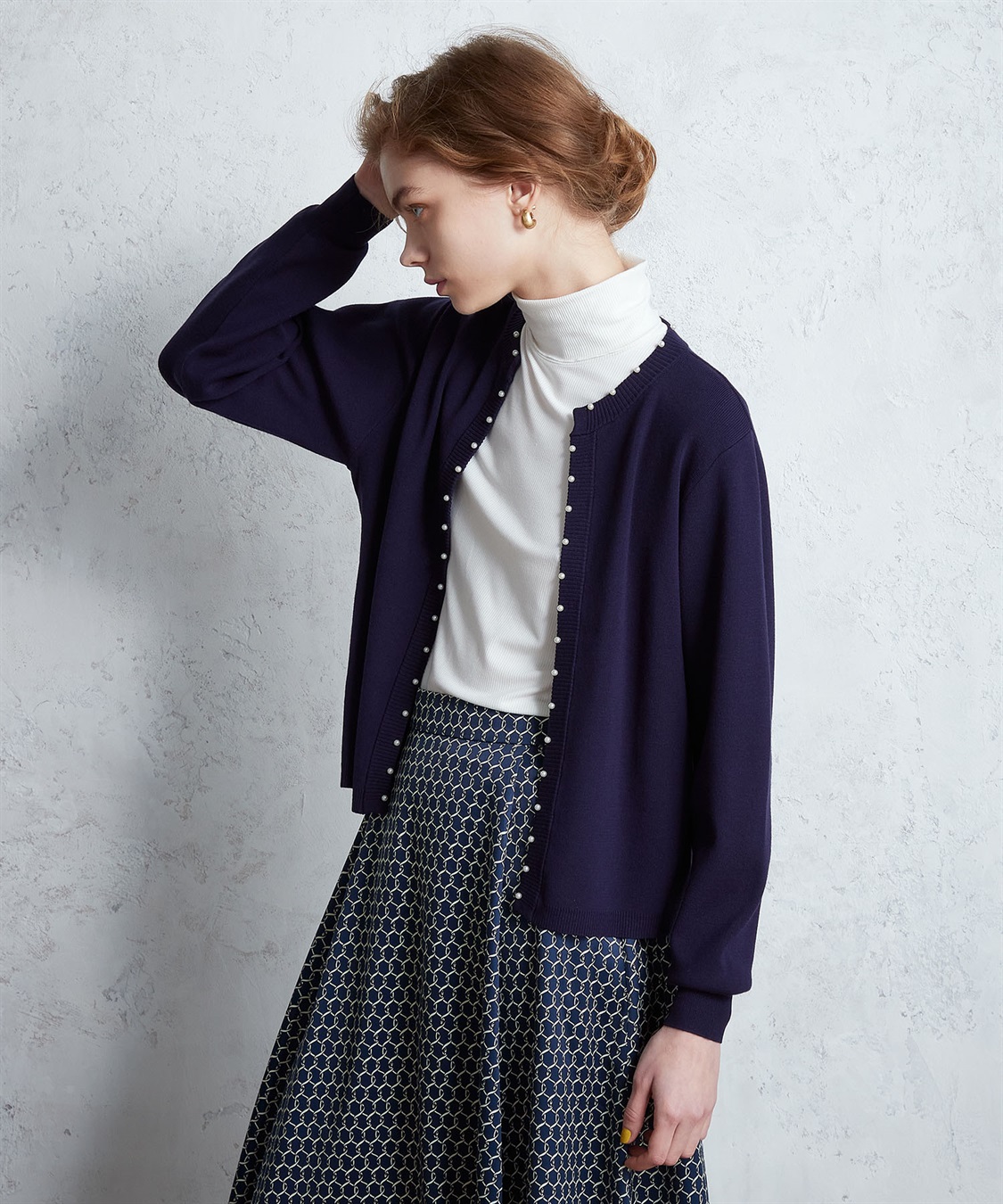 LE SOUK HOLIDAY パールアクセントニットカーディガン_sub_7