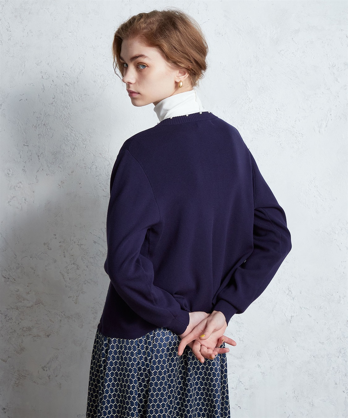 LE SOUK HOLIDAY パールアクセントニットカーディガン_sub_9