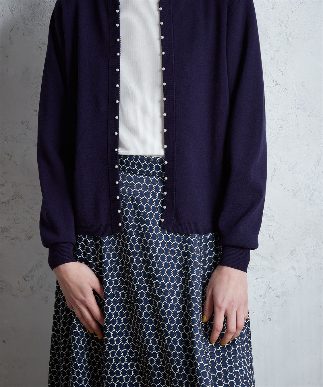 LE SOUK HOLIDAY パールアクセントニットカーディガン_sub_12