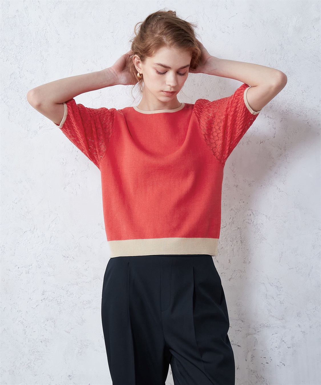 LE SOUK HOLIDAY 切替ニットプルオーバー_sub_1