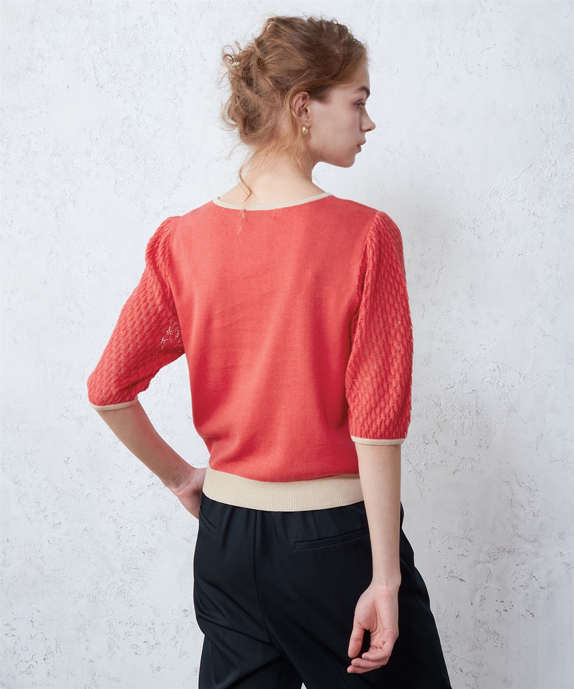 LE SOUK HOLIDAY 切替ニットプルオーバー_sub_4