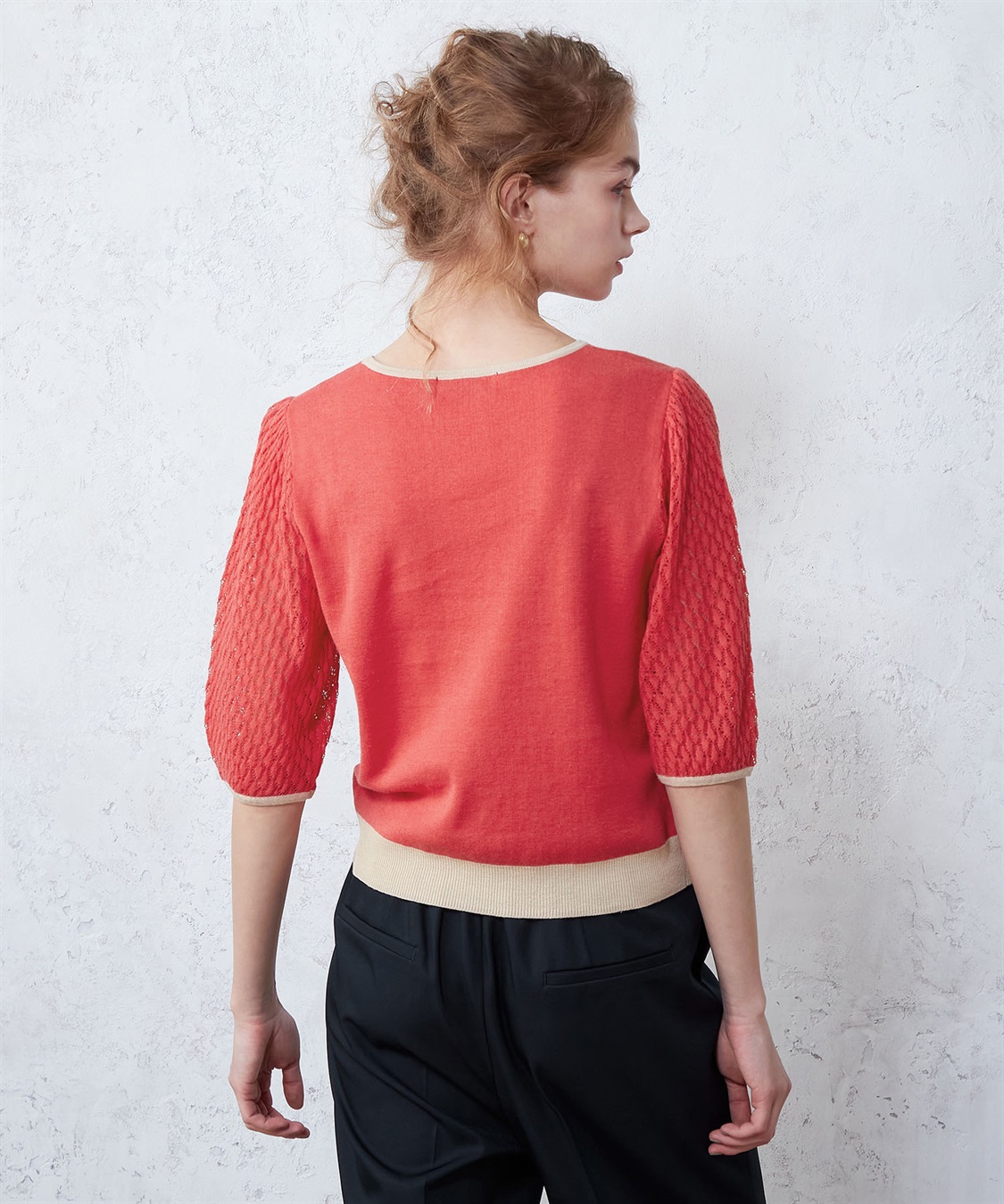 LE SOUK HOLIDAY 切替ニットプルオーバー_sub_5