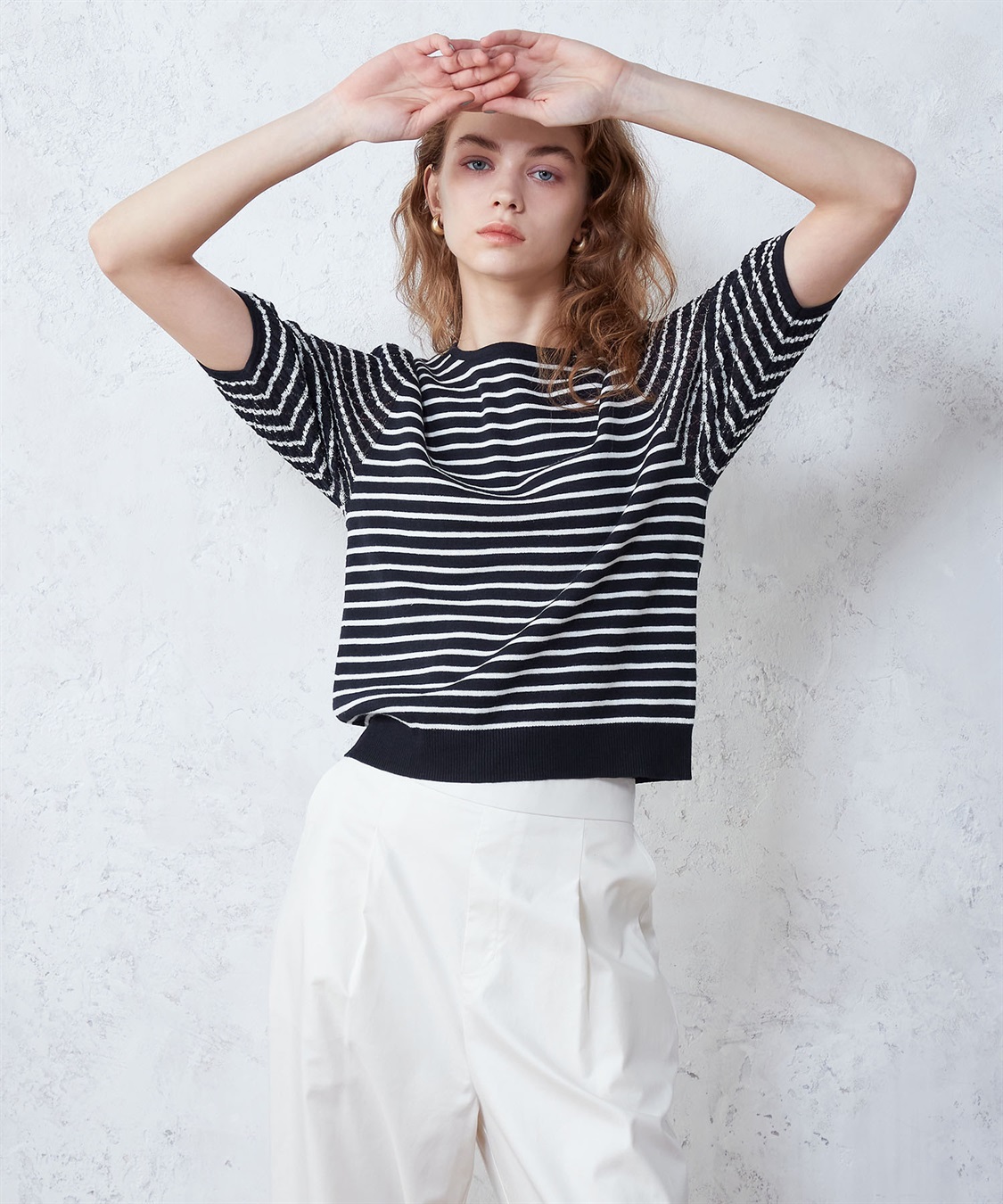 LE SOUK HOLIDAY 切替ニットプルオーバー_sub_14