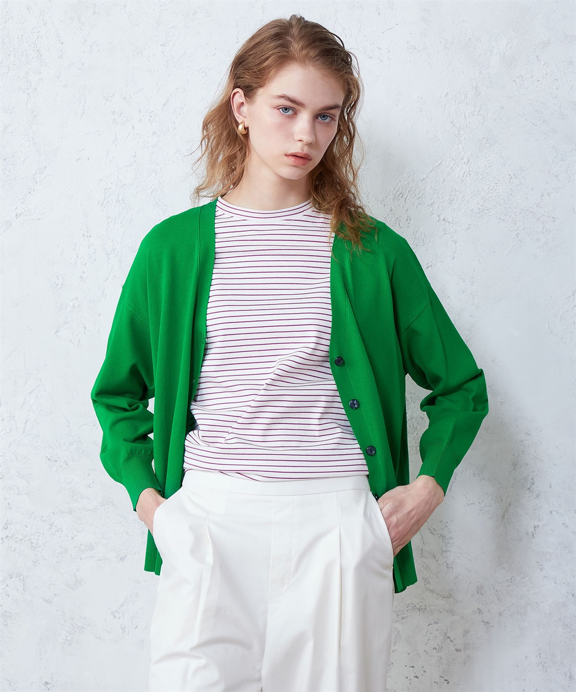 LE SOUK HOLIDAY Vネックカーディガン_sub_2