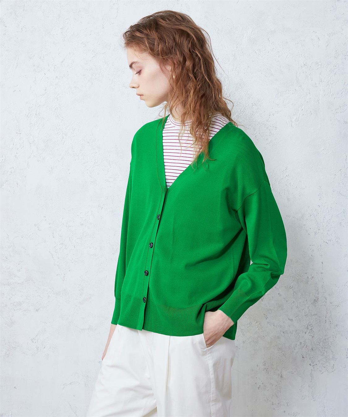 LE SOUK HOLIDAY Vネックカーディガン_sub_3