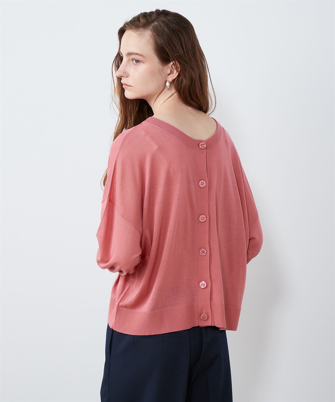 カーディガン TULLE DOCKING CARDIGAN レディース 2_600.jpg