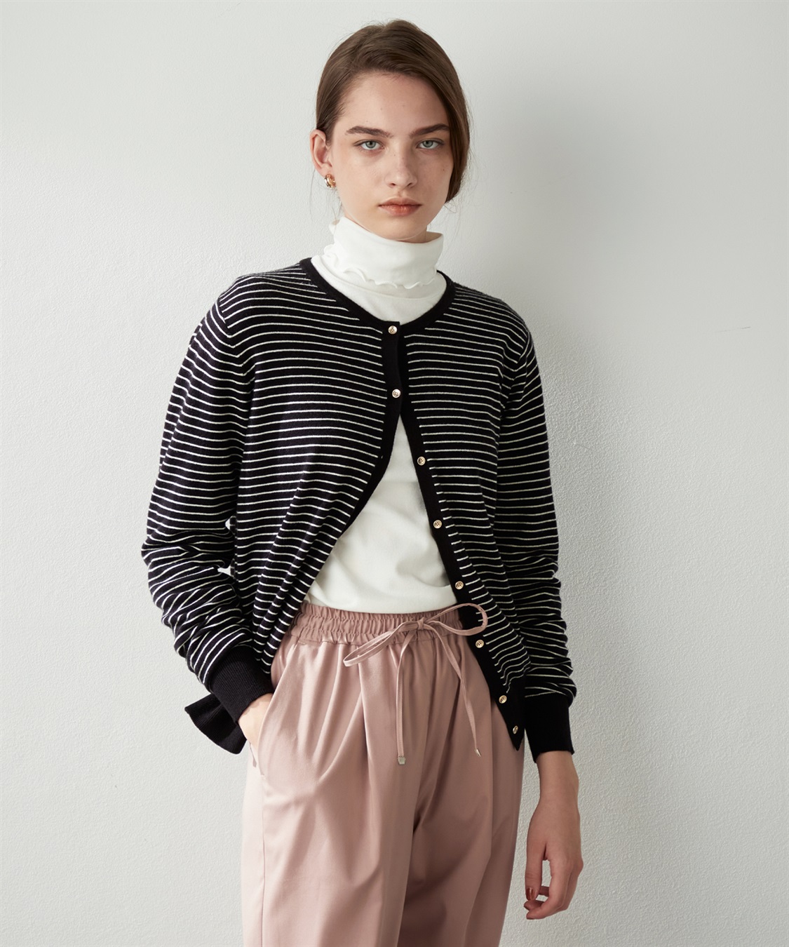 LE SOUK HOLIDAY 金ボタンカーディガン_sub_1