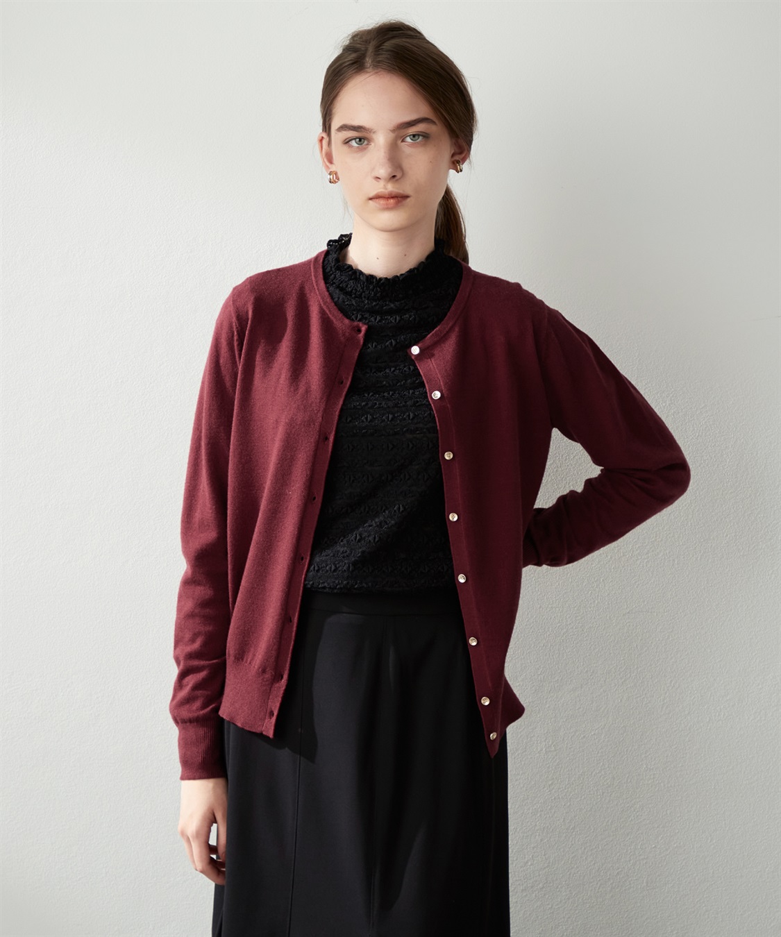 LE SOUK HOLIDAY 金ボタンカーディガン_sub_10