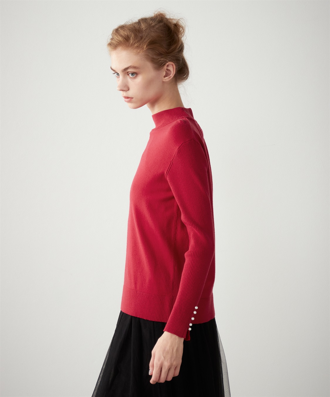 LE SOUK HOLIDAY パール付ニットプルオーバー_sub_2