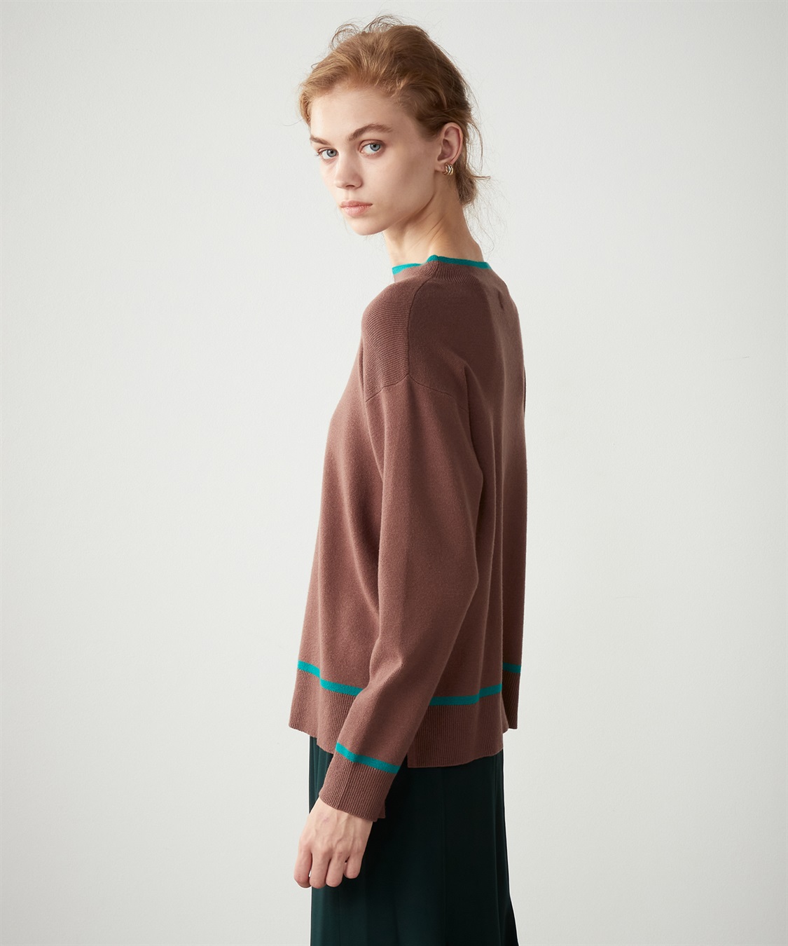 LE SOUK HOLIDAY 配色ボトルネックプルオーバー_sub_1