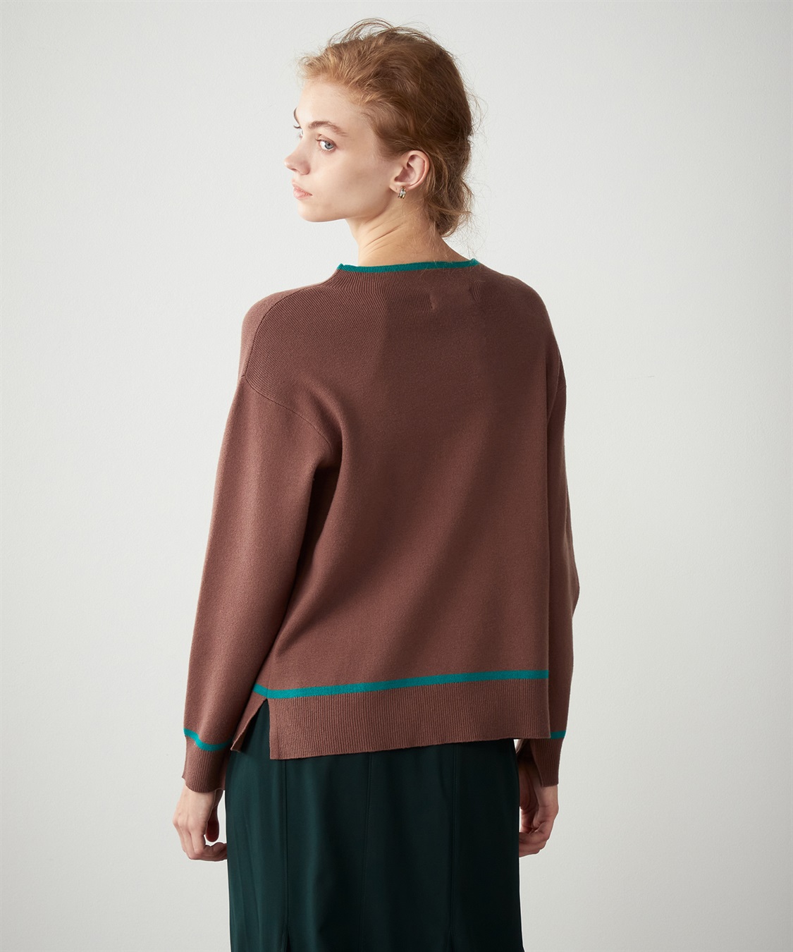 LE SOUK HOLIDAY 配色ボトルネックプルオーバー_sub_3